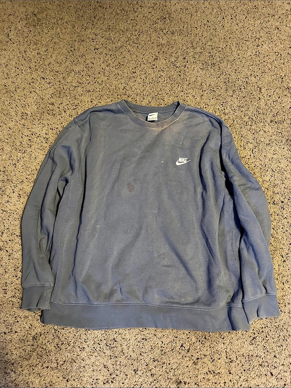 Nike Sportswear Club Fleece Crewneck Sweatshirt Blue Crewneck Sweatshirt Size xx